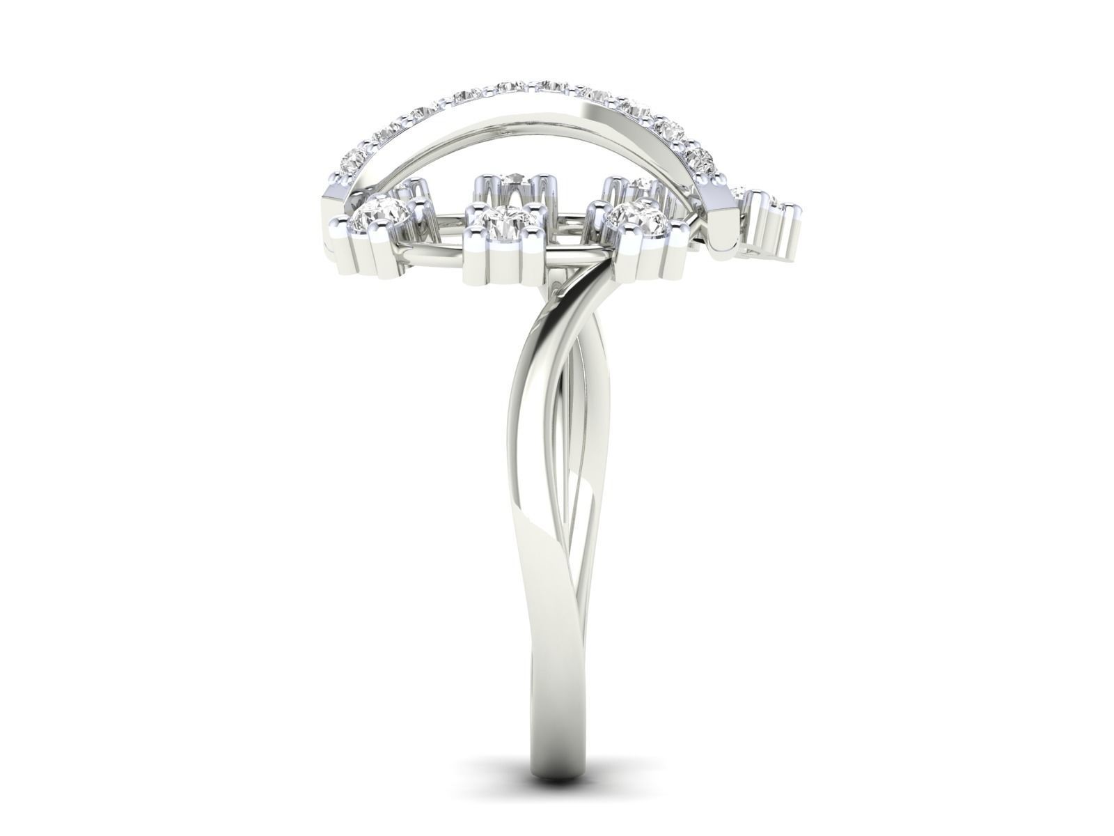 Women Ring 3dm stl render detail 3D print model_13