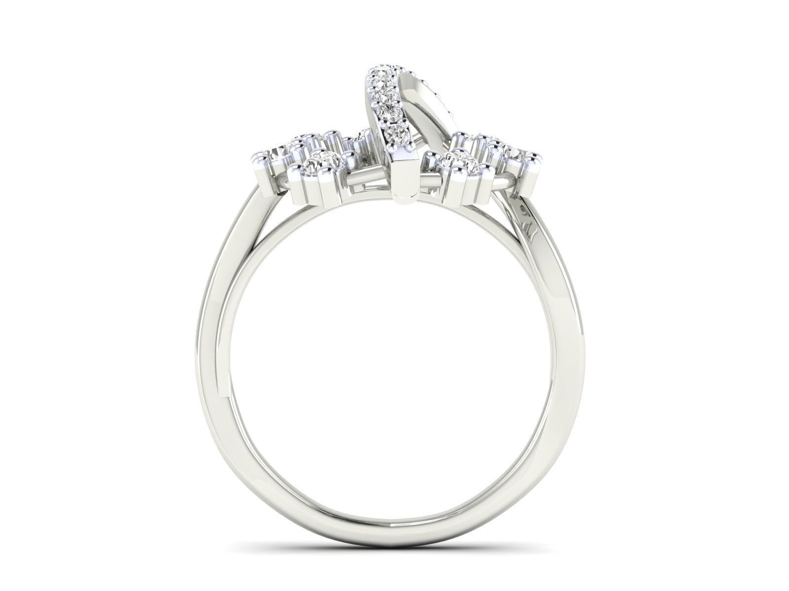 Women Ring 3dm stl render detail 3D print model_10