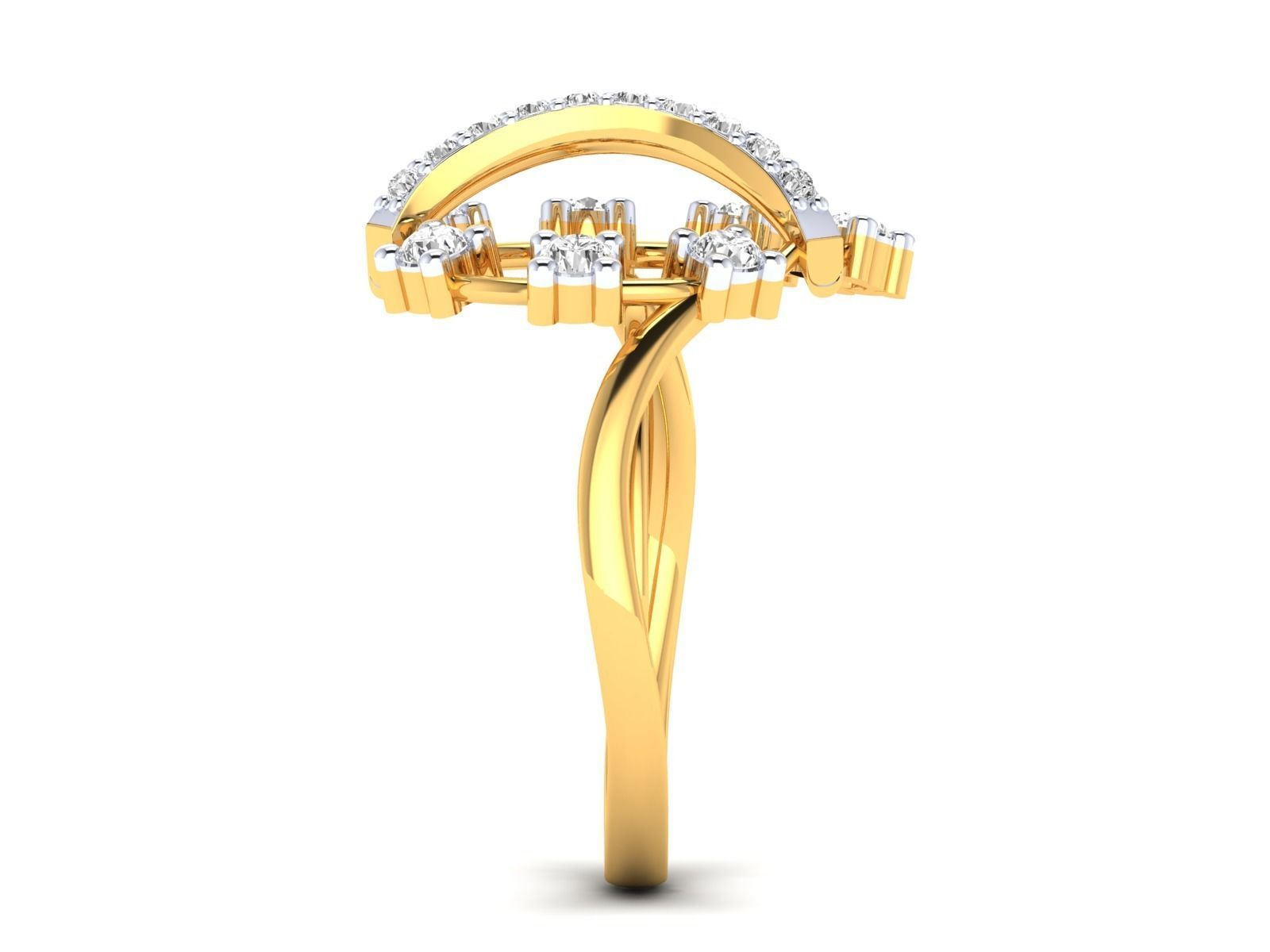 Women Ring 3dm stl render detail 3D print model_21