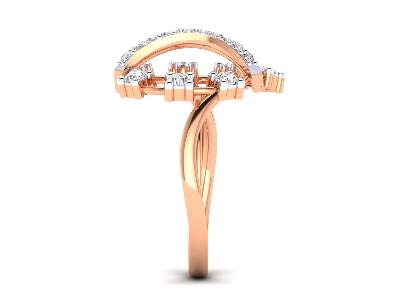 Women Ring 3dm stl render detail 3D print model_6