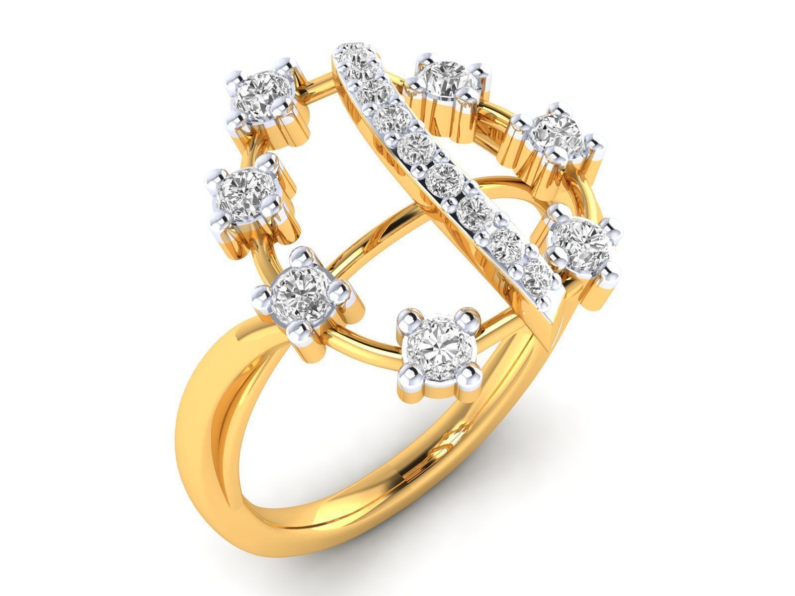 Women Ring 3dm stl render detail 3D print model_18