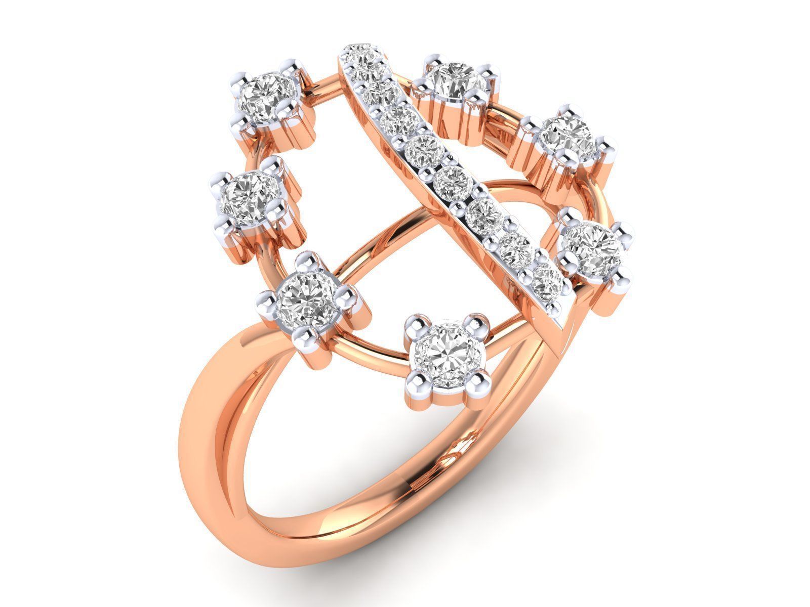 Women Ring 3dm stl render detail 3D print model_1