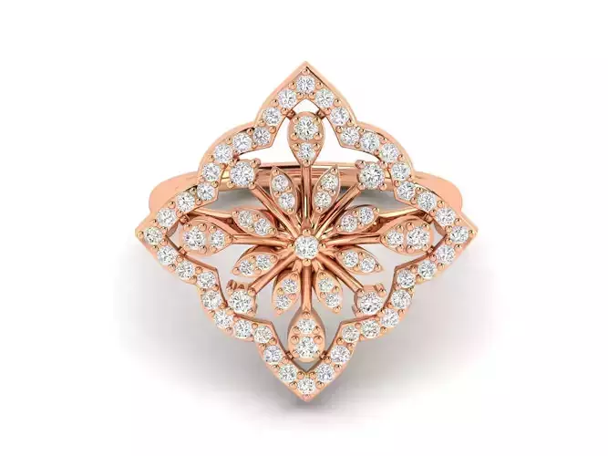 Women Ring 3dm stl render detail