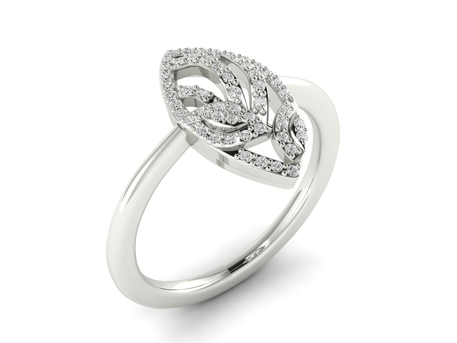 Women Ring 3dm stl render detail 3D print model_10