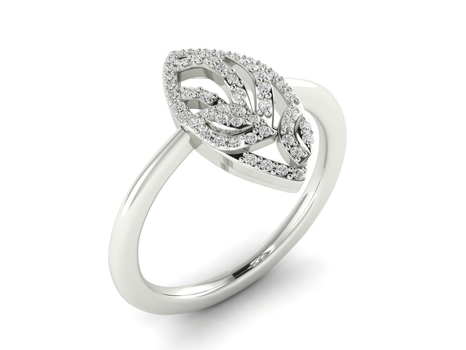 Women Ring 3dm stl render detail 3D print model_9