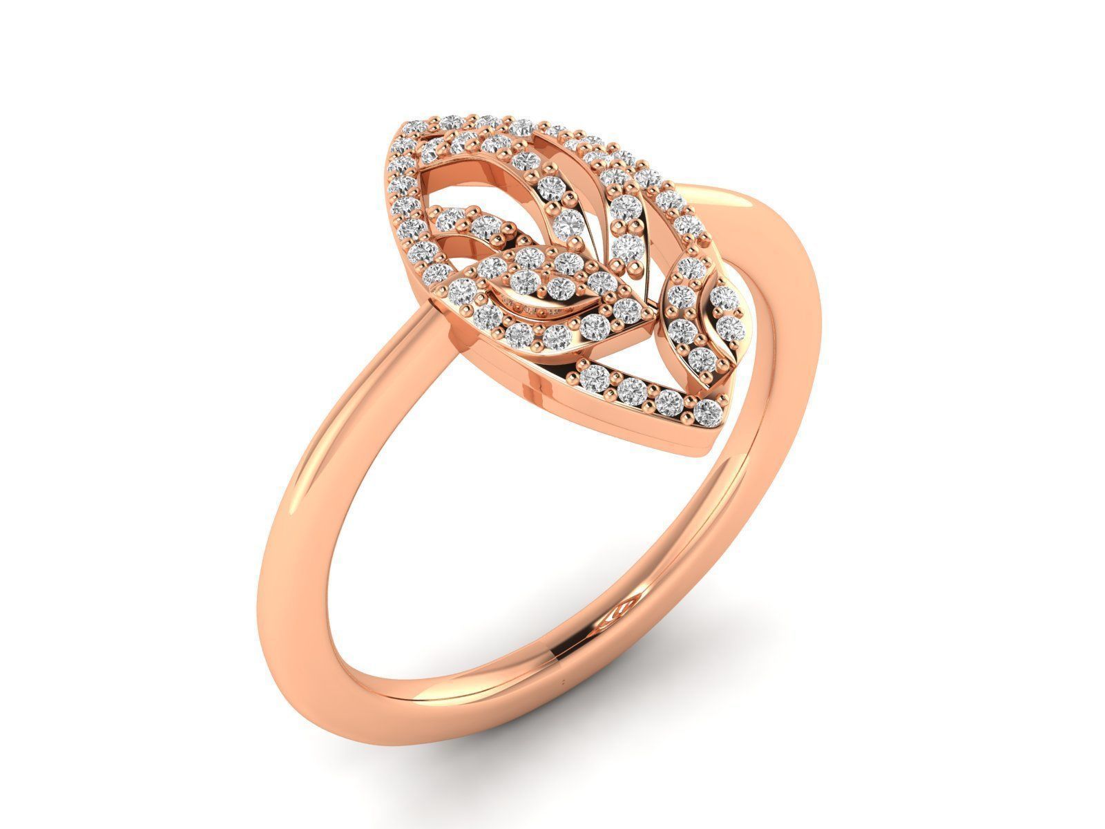 Women Ring 3dm stl render detail 3D print model_1