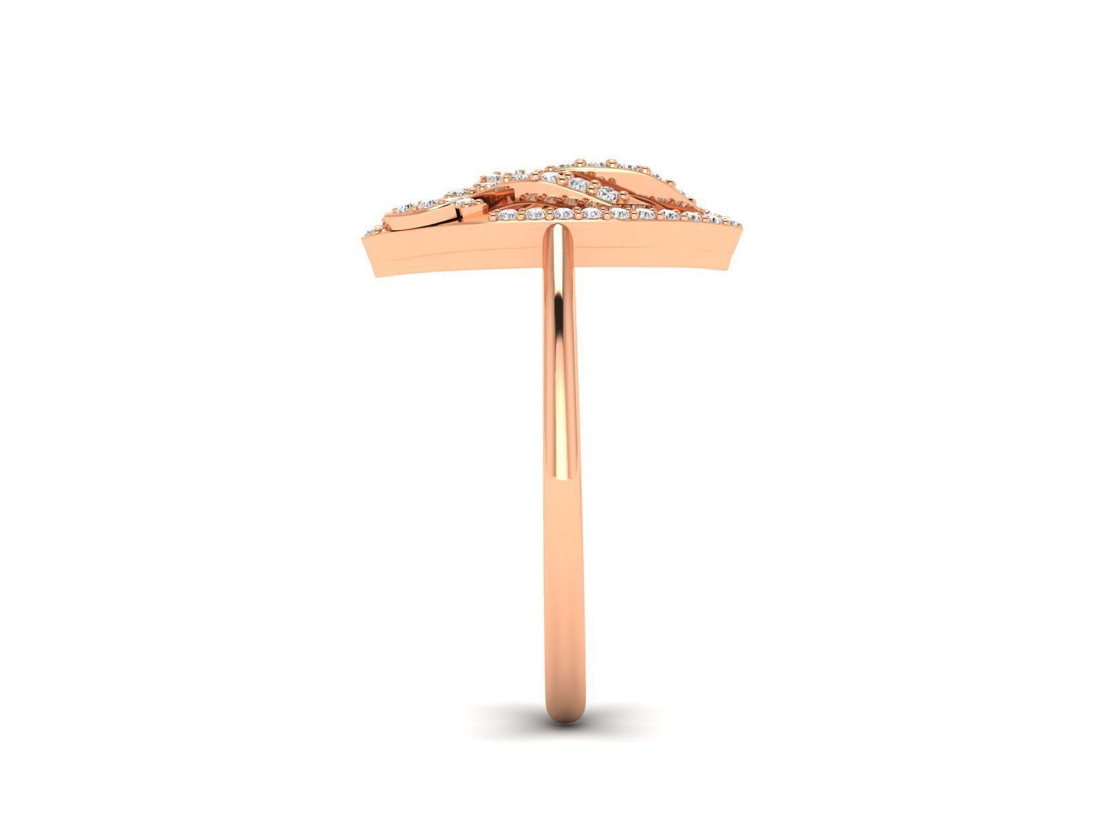 Women Ring 3dm stl render detail 3D print model_5