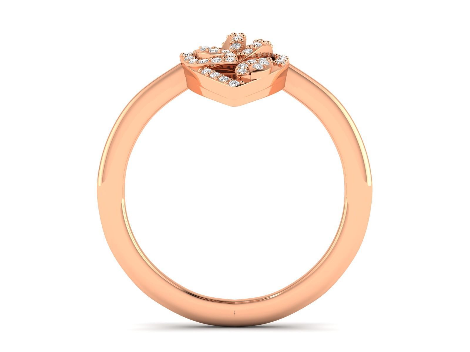 Women Ring 3dm stl render detail 3D print model_4