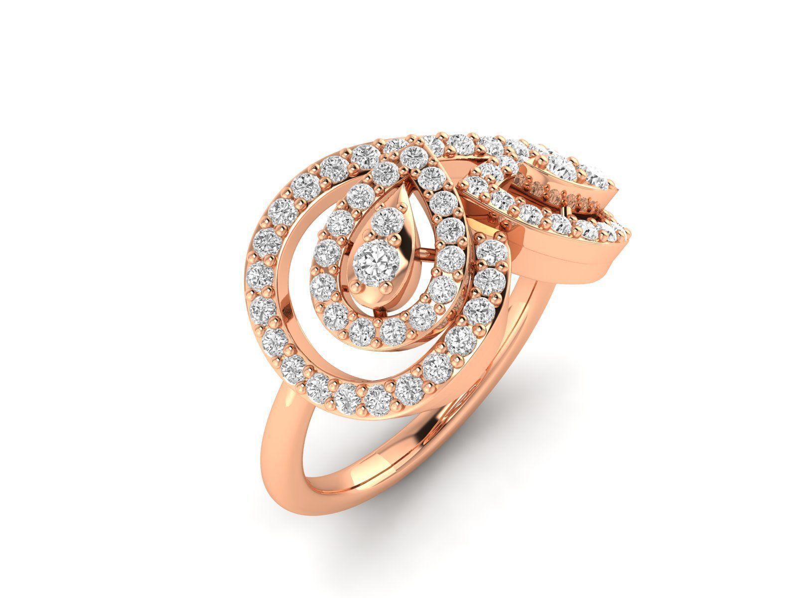 Women Ring 3dm stl render detail 3D print model_1