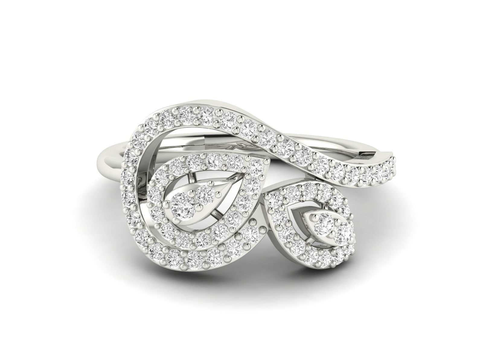 Women Ring 3dm stl render detail 3D print model_15