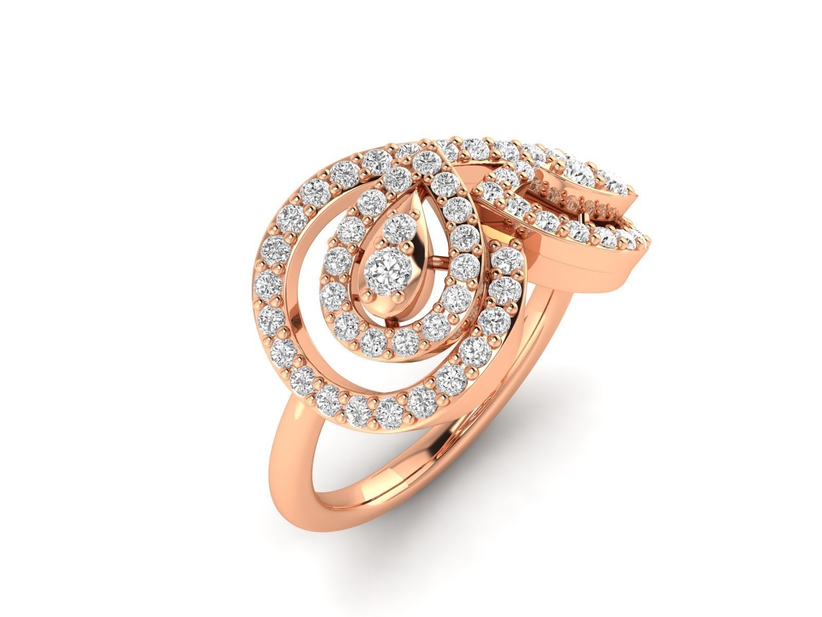 Women Ring 3dm stl render detail 3D print model_2