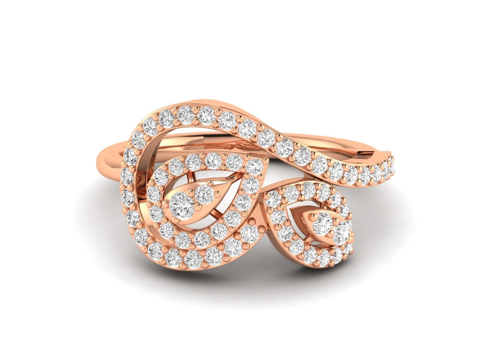 Women Ring 3dm stl render detail 3D print model_7