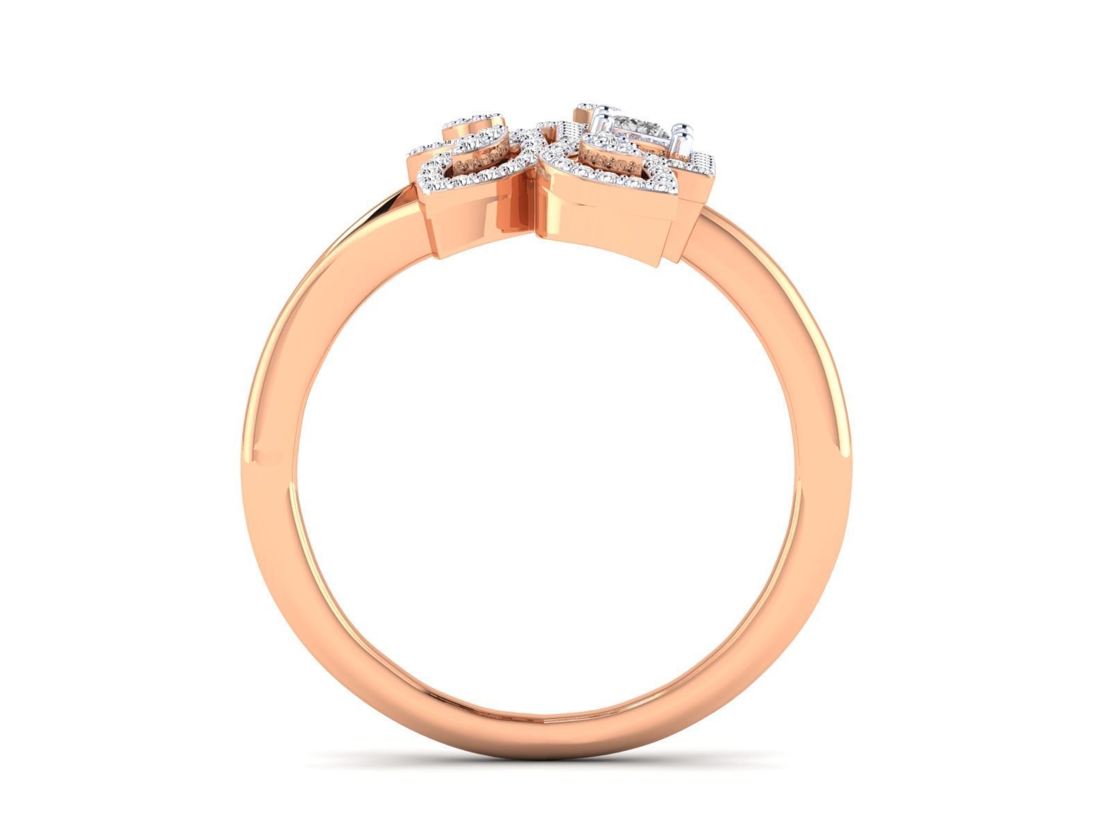 Women Ring 3dm stl render detail 3D print model_4