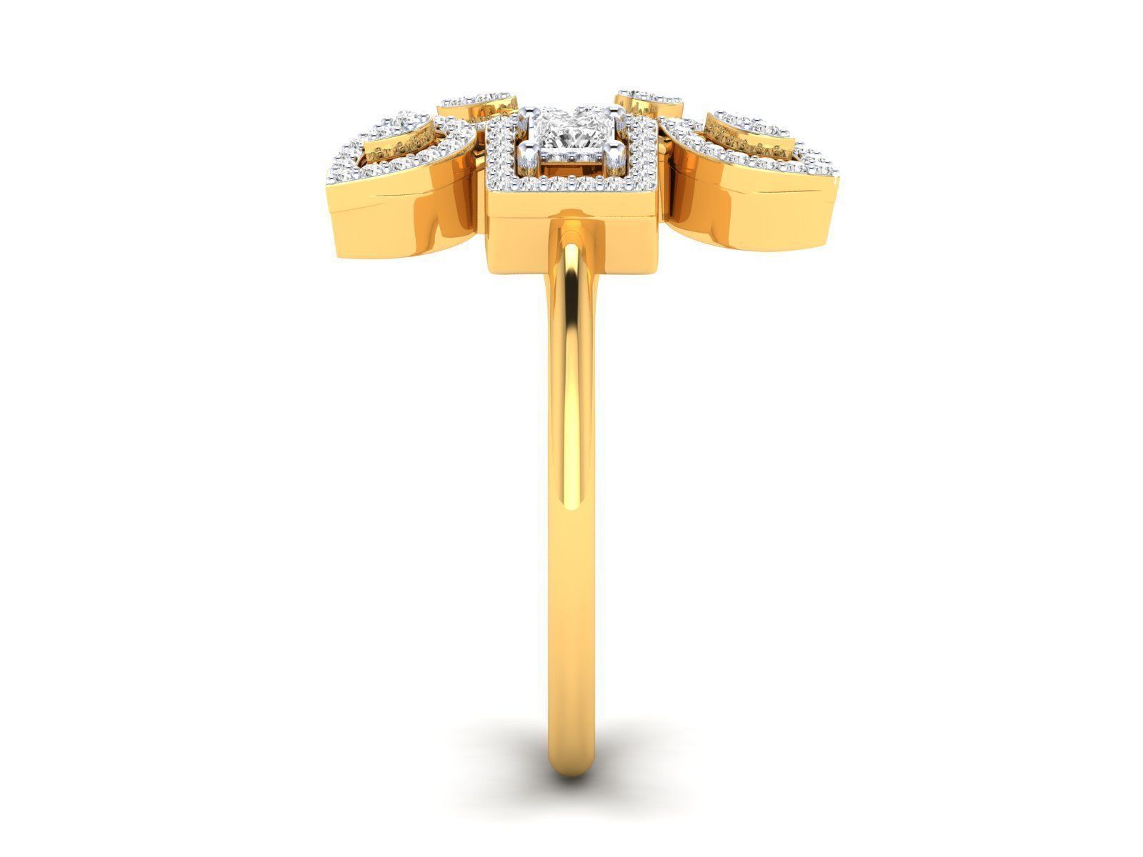 Women Ring 3dm stl render detail 3D print model_20