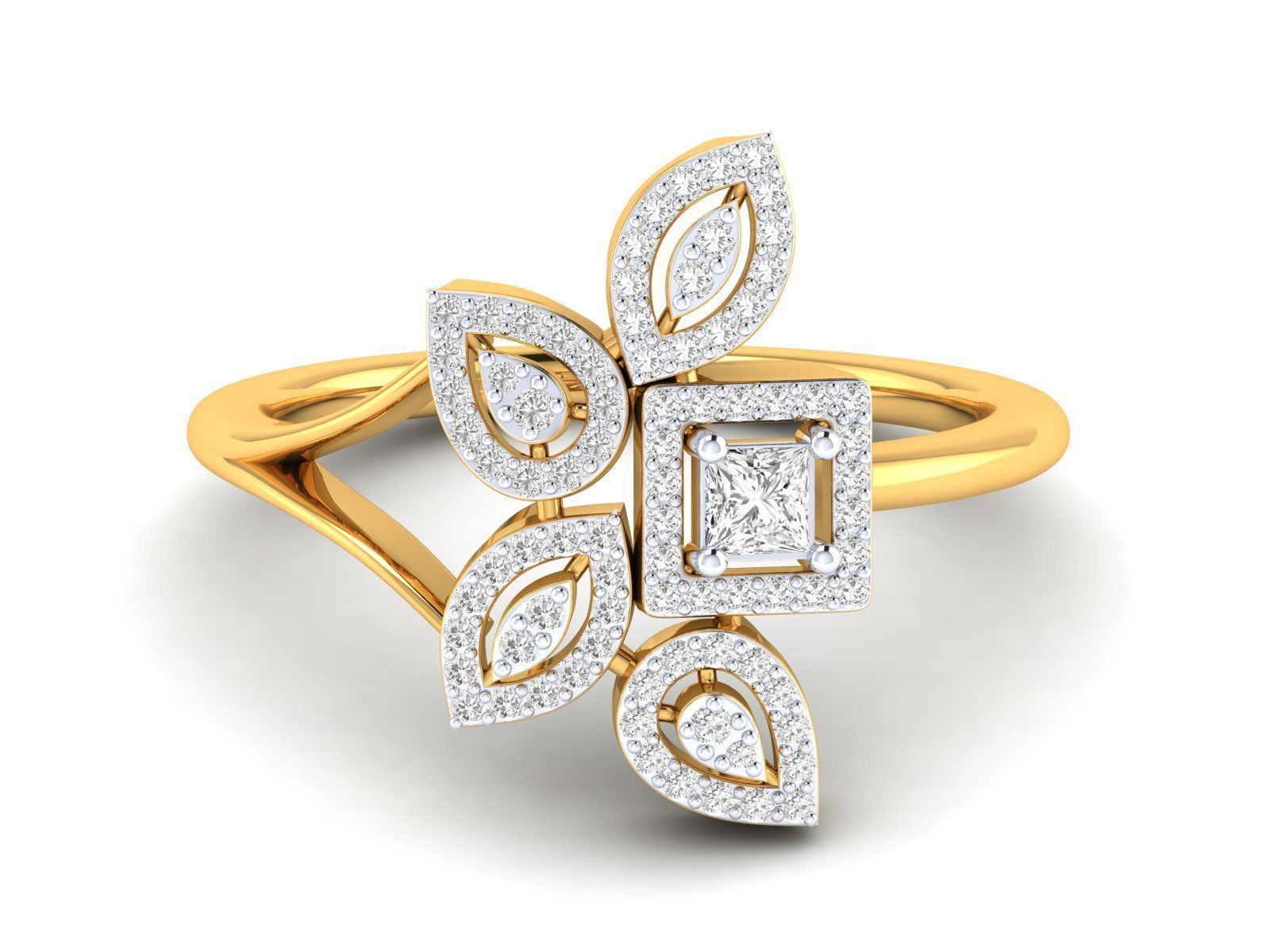 Women Ring 3dm stl render detail 3D print model_22