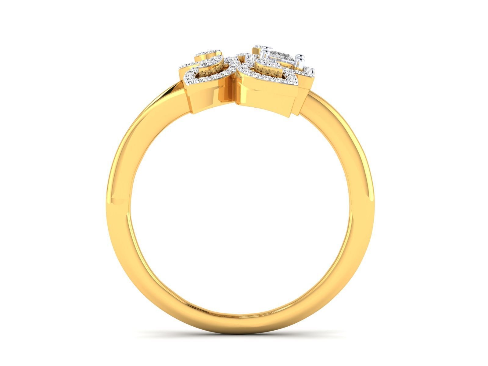 Women Ring 3dm stl render detail 3D print model_19