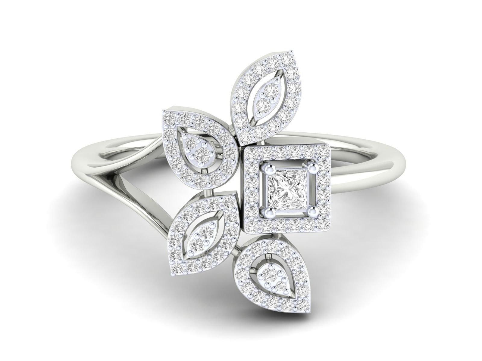 Women Ring 3dm stl render detail 3D print model_15