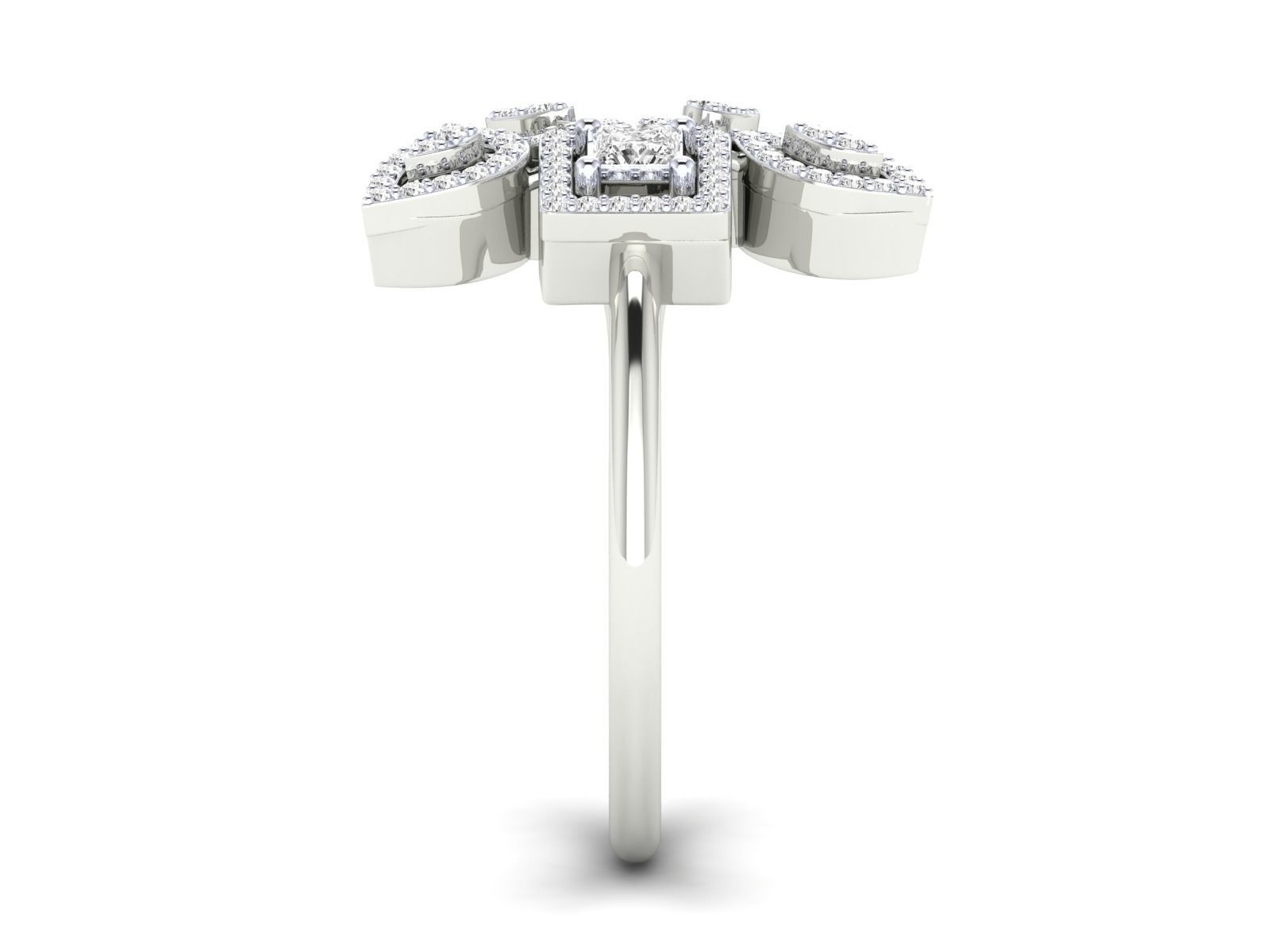 Women Ring 3dm stl render detail 3D print model_13