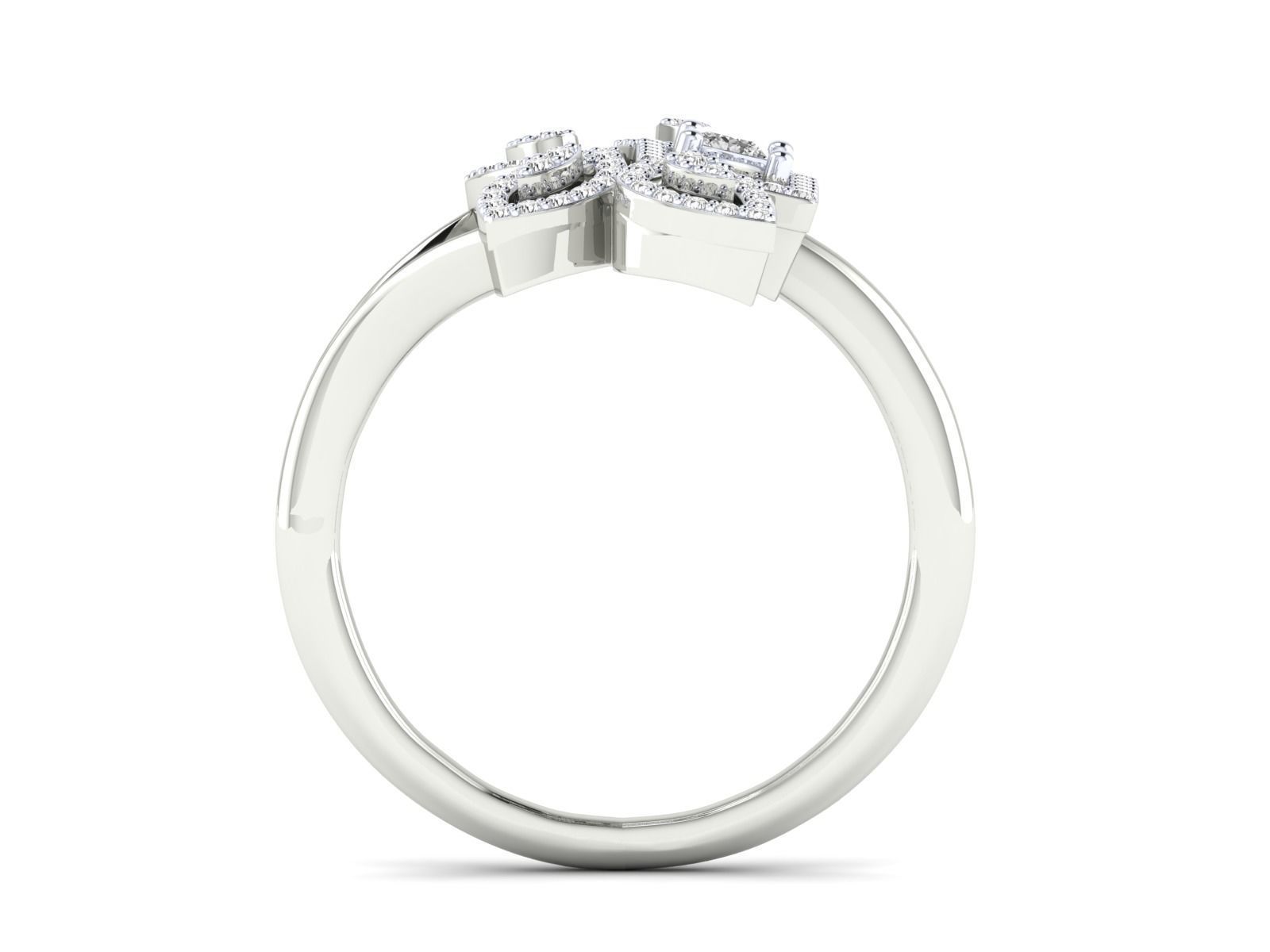 Women Ring 3dm stl render detail 3D print model_11