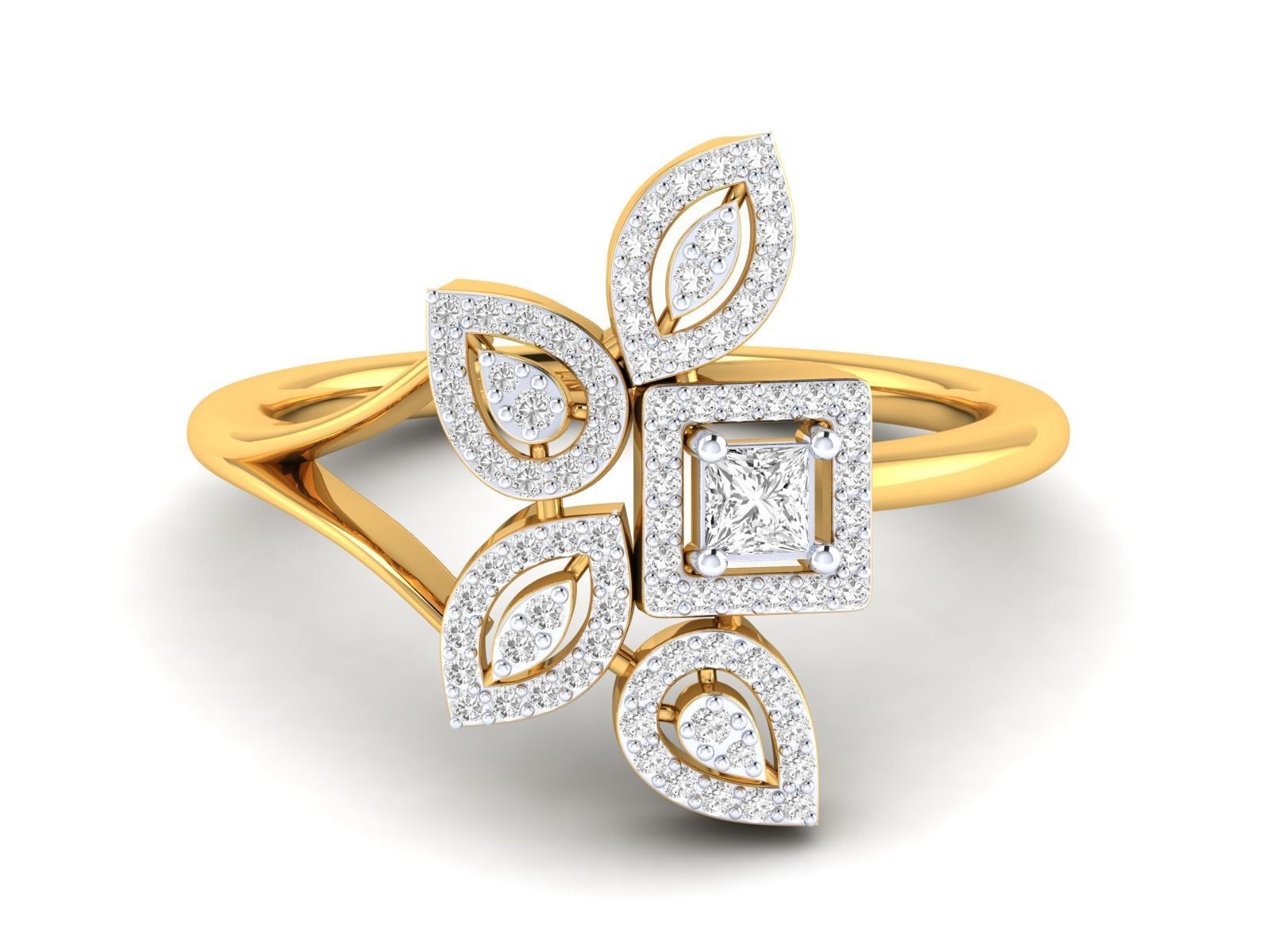 Women Ring 3dm stl render detail 3D print model_23