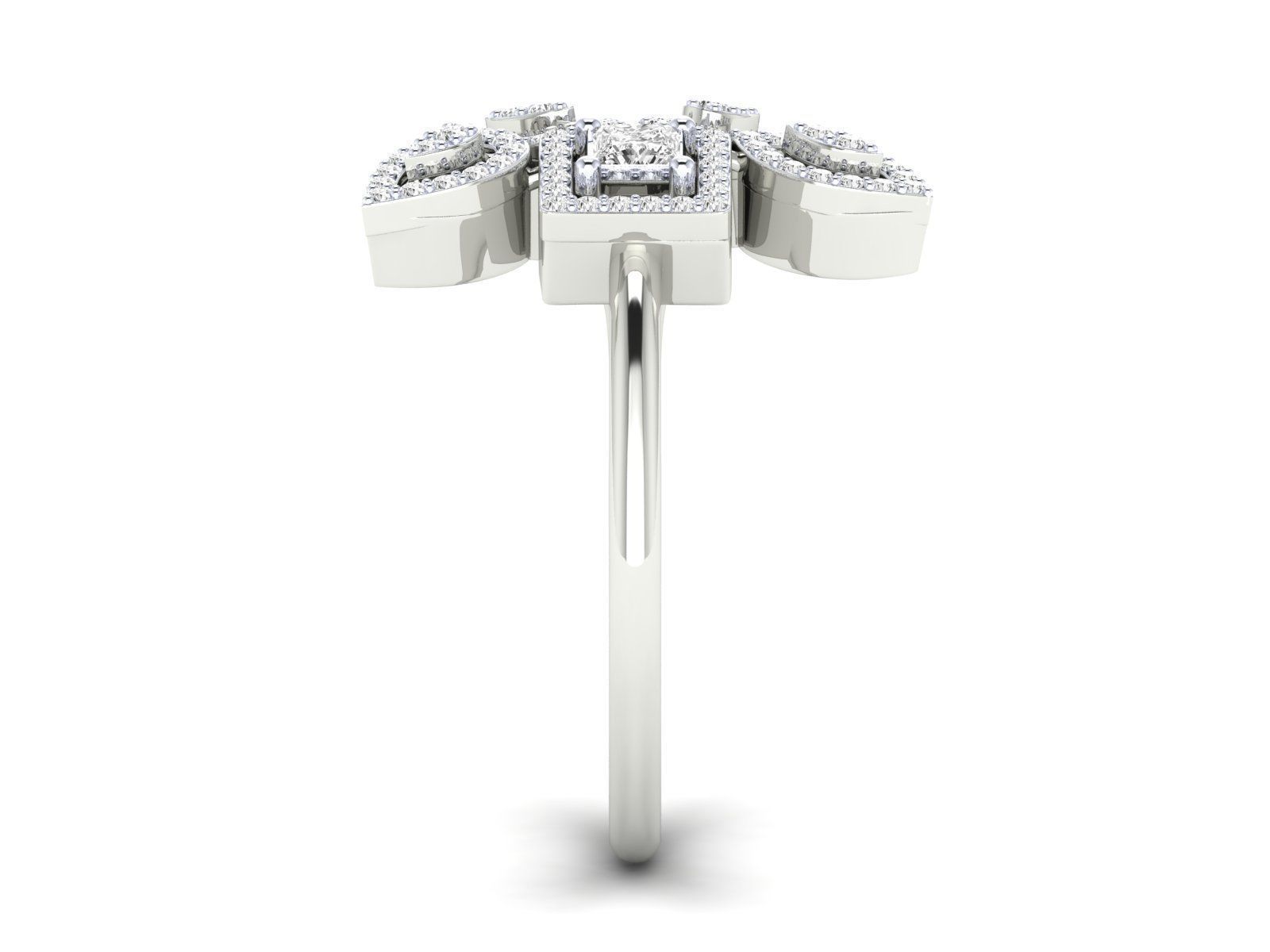 Women Ring 3dm stl render detail 3D print model_12