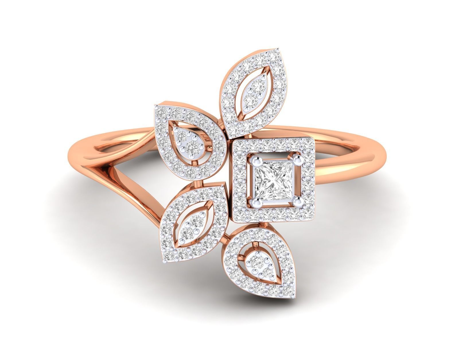 Women Ring 3dm stl render detail 3D print model_7