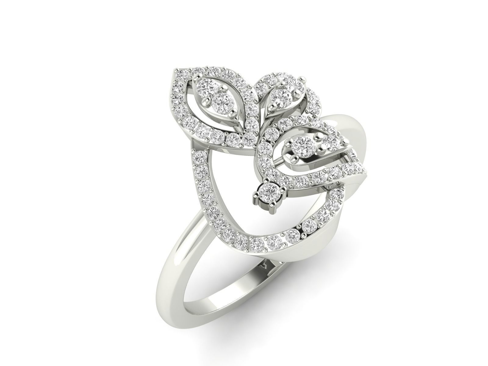 Women Ring 3dm stl render detail 3D print model_9