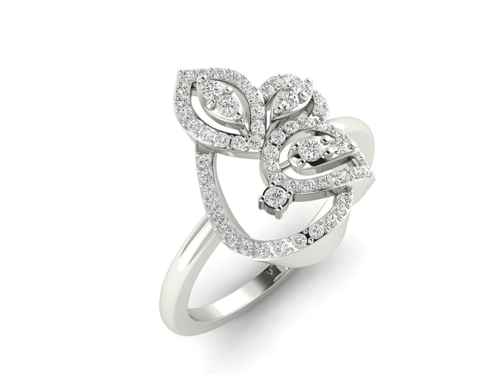 Women Ring 3dm stl render detail 3D print model_8