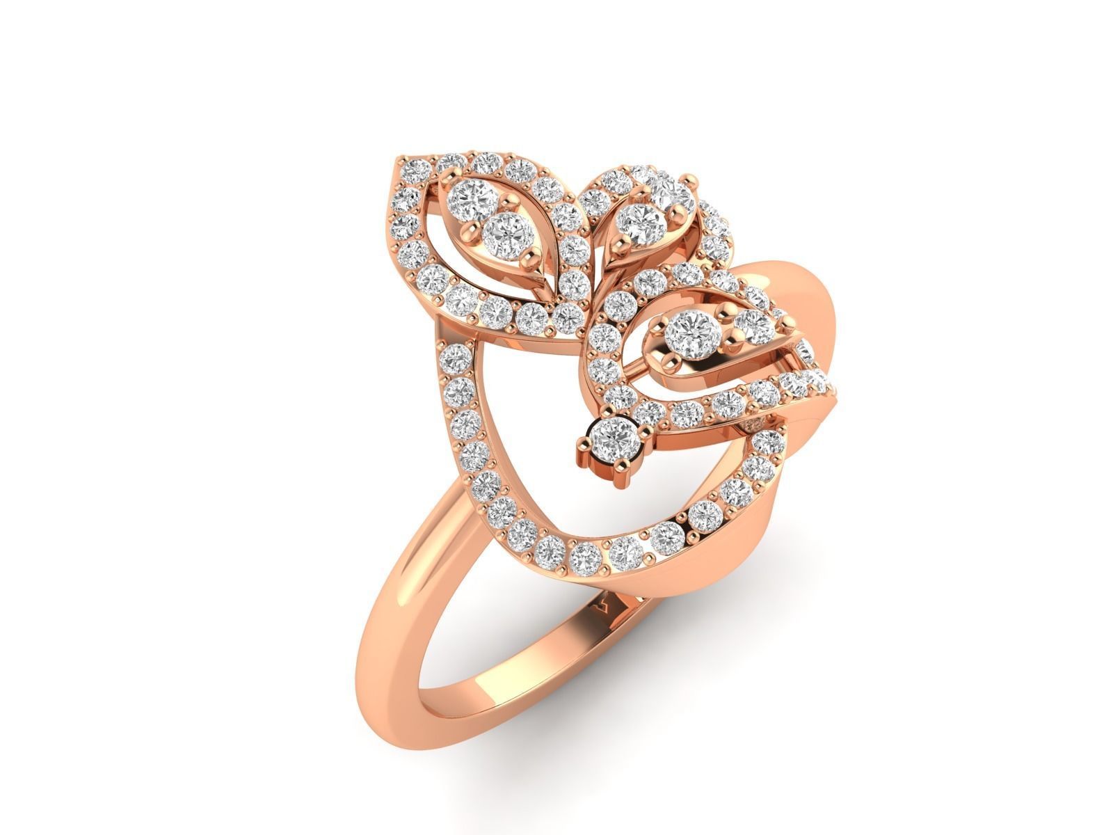 Women Ring 3dm stl render detail 3D print model_2