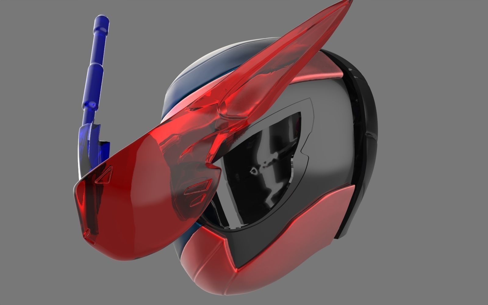 Kamen Rider Build Helmet 3D print model_2
