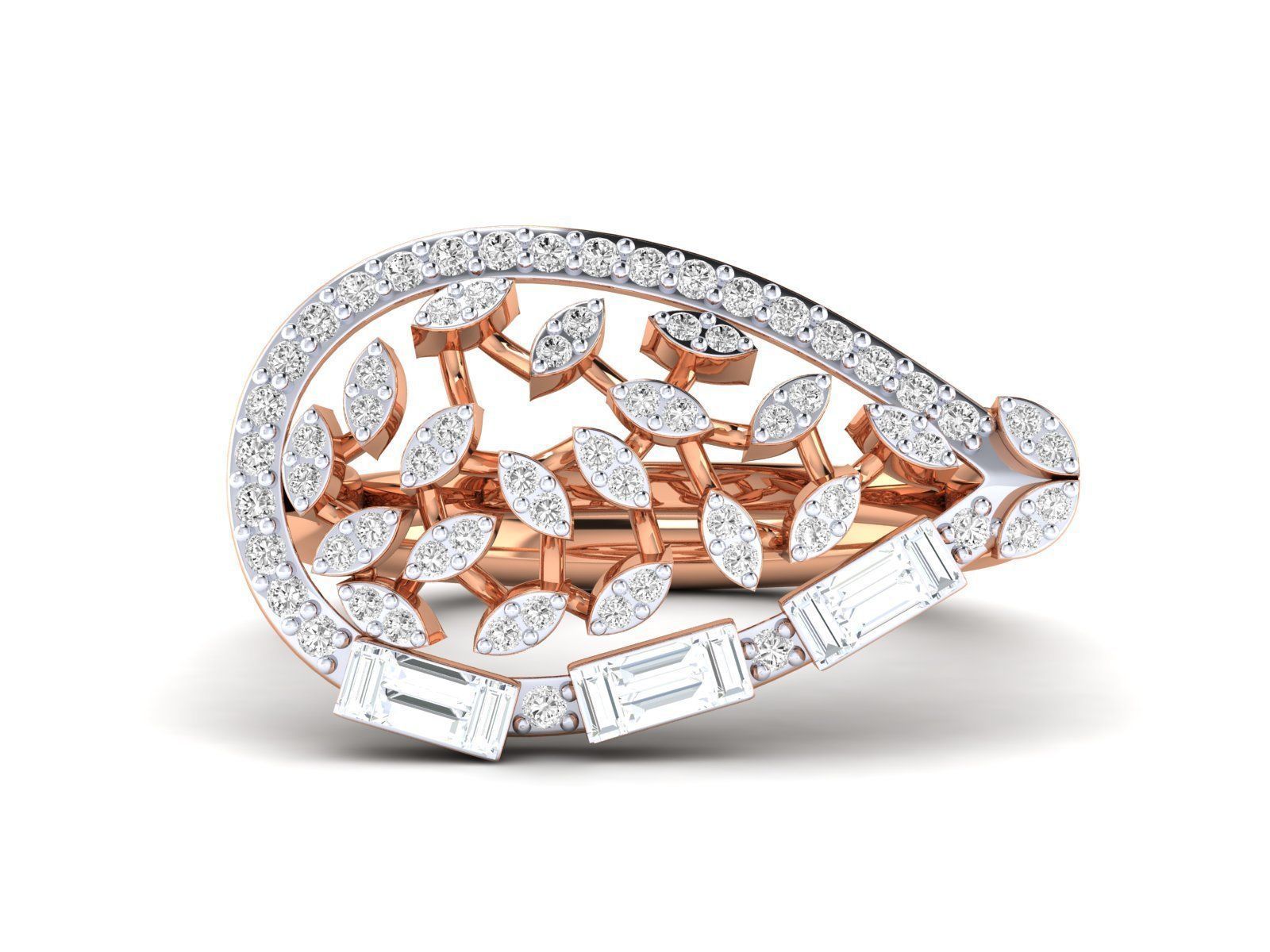 Women Ring 3dm stl render detail