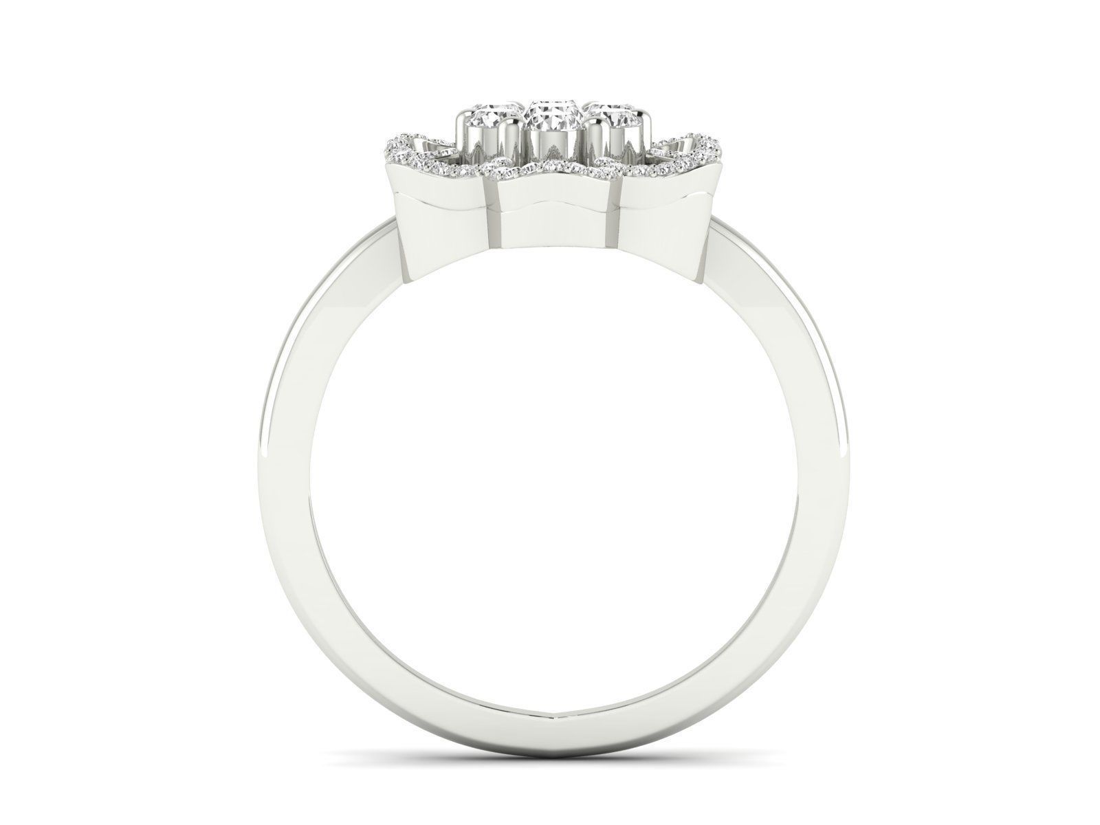 Women Ring 3dm stl render detail 3D print model_10