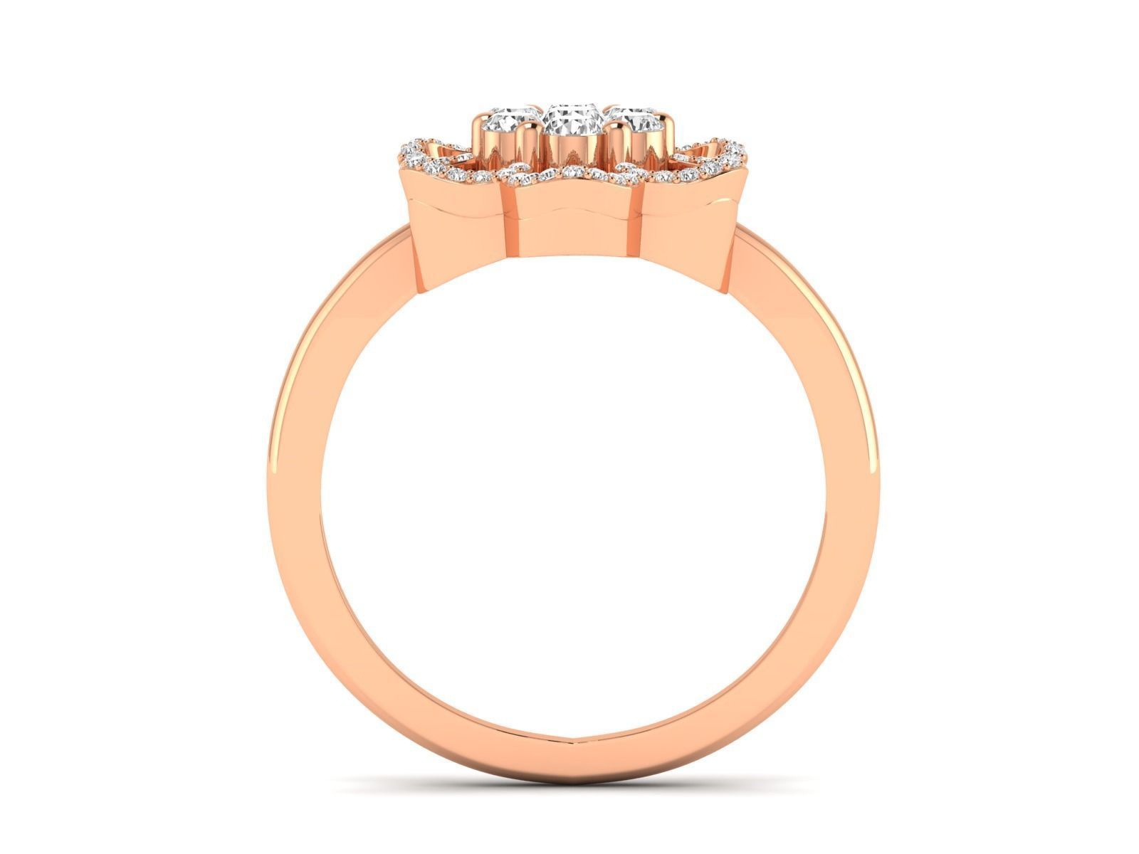 Women Ring 3dm stl render detail 3D print model_4