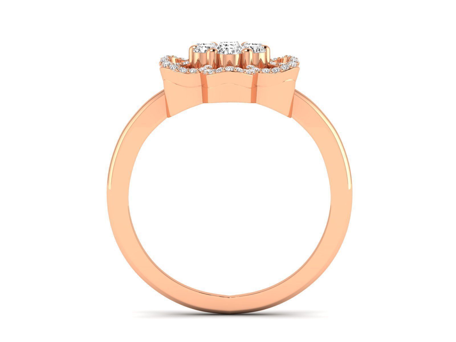 Women Ring 3dm stl render detail 3D print model_3