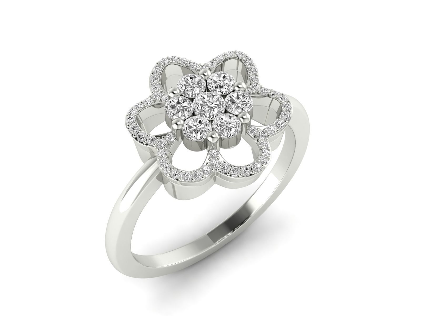 Women Ring 3dm stl render detail 3D print model_9