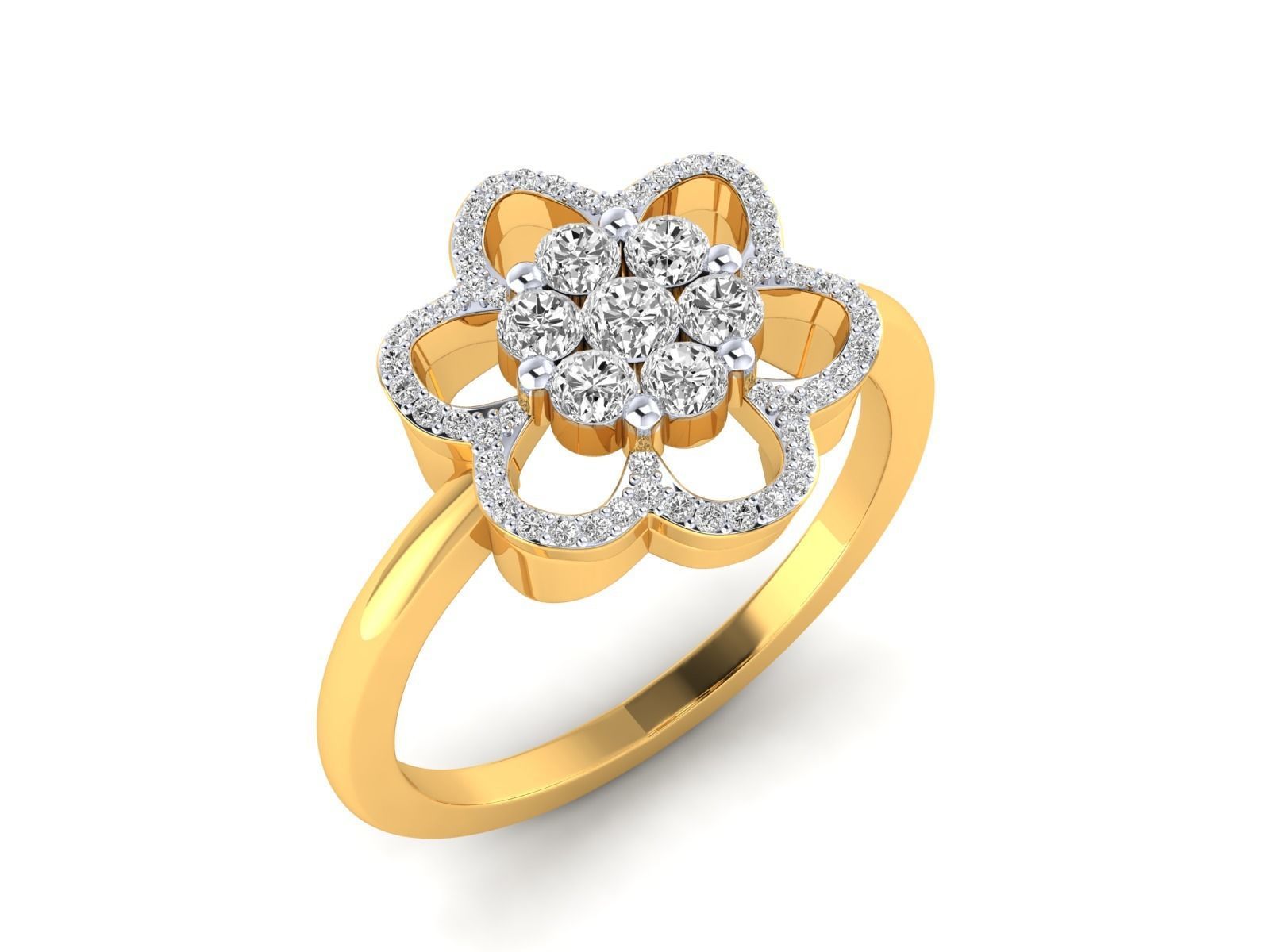 Women Ring 3dm stl render detail 3D print model_17