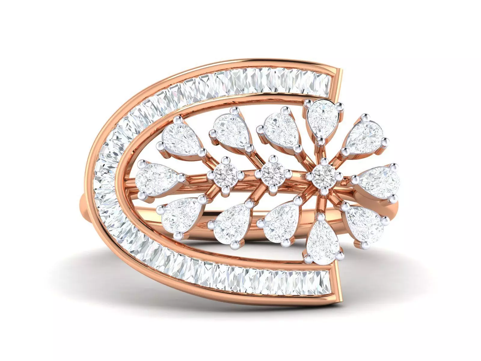 Women Ring 3dm stl render detail 3D print model_0