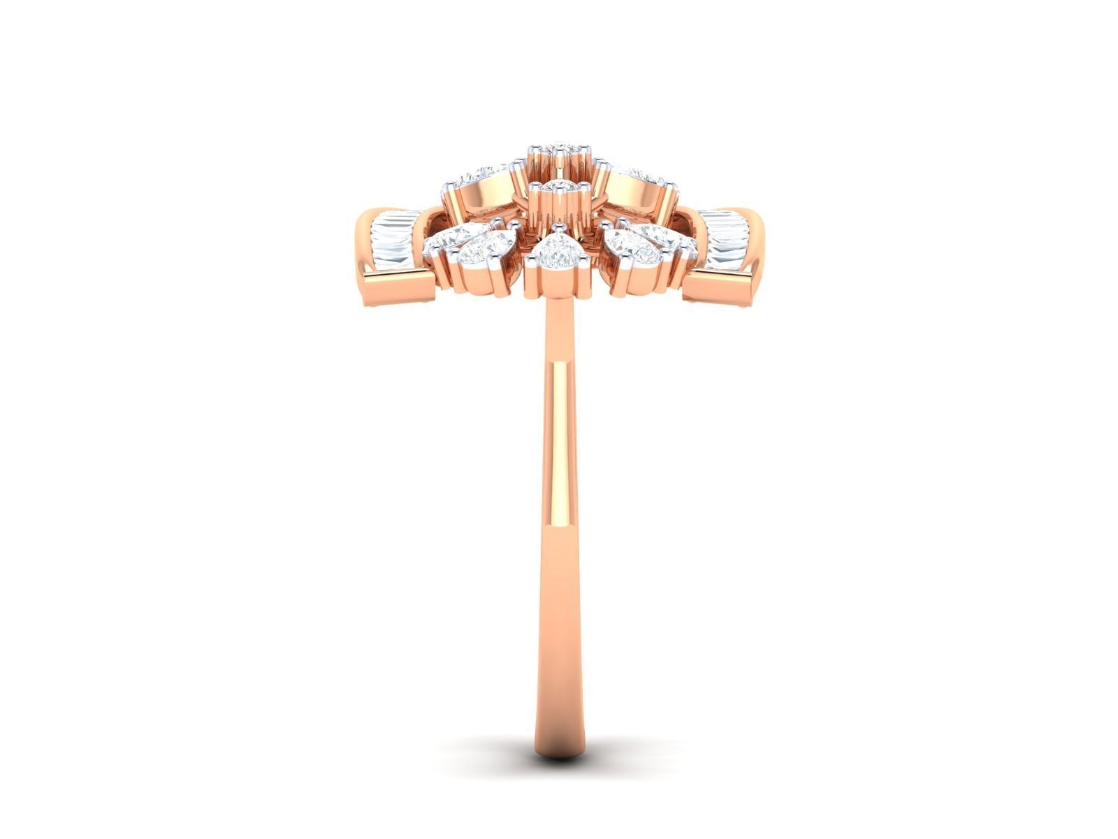 Women Ring 3dm stl render detail 3D print model_6