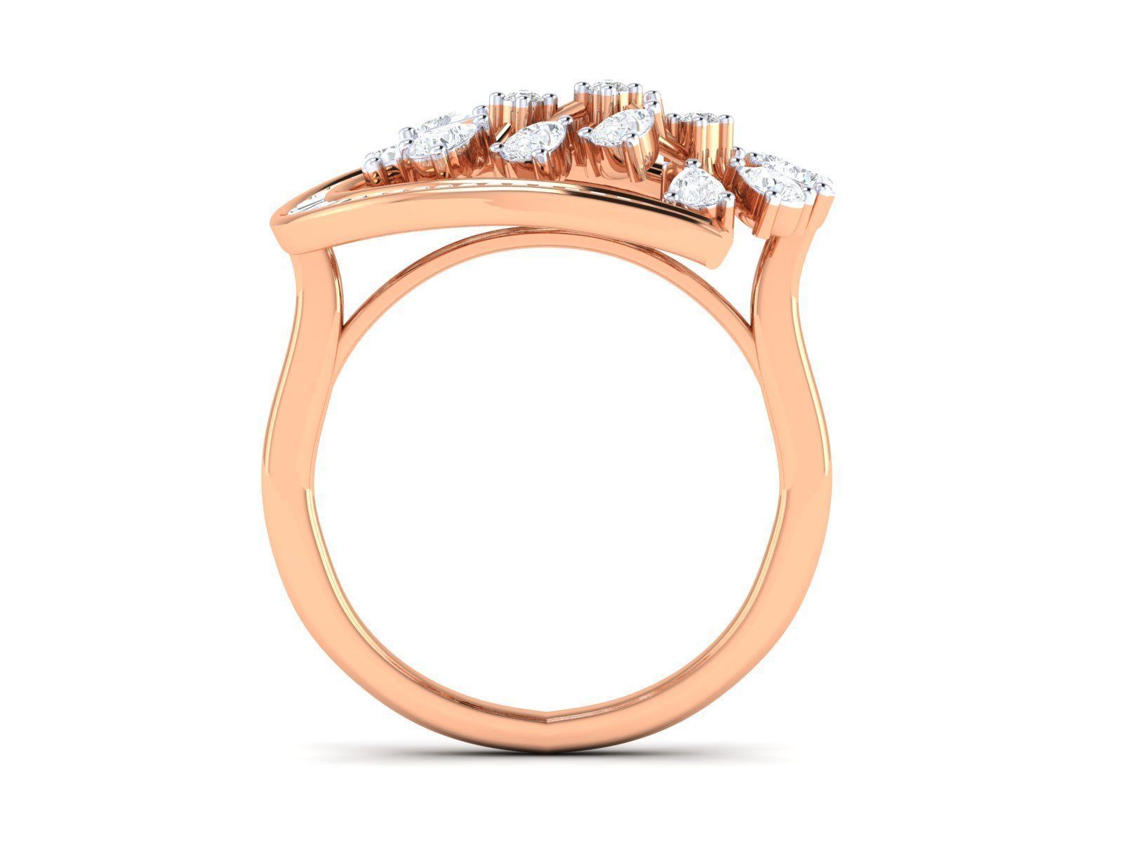 Women Ring 3dm stl render detail 3D print model_3