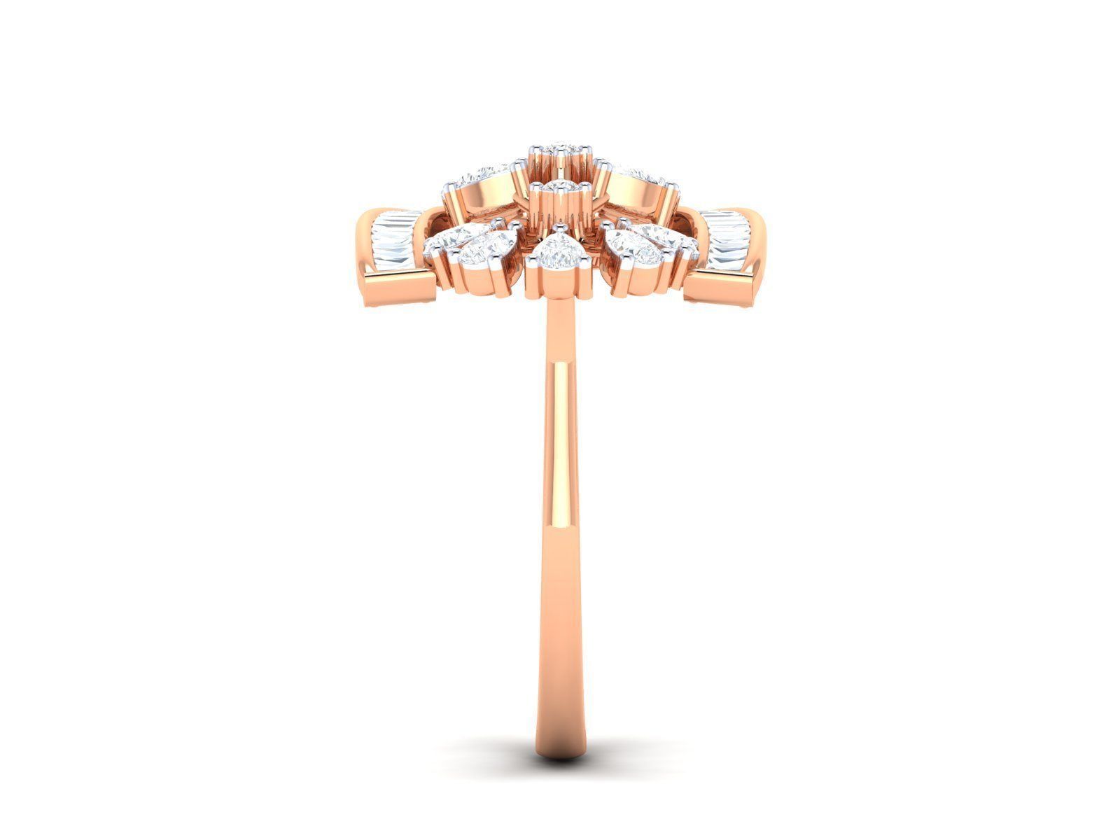 Women Ring 3dm stl render detail 3D print model_5