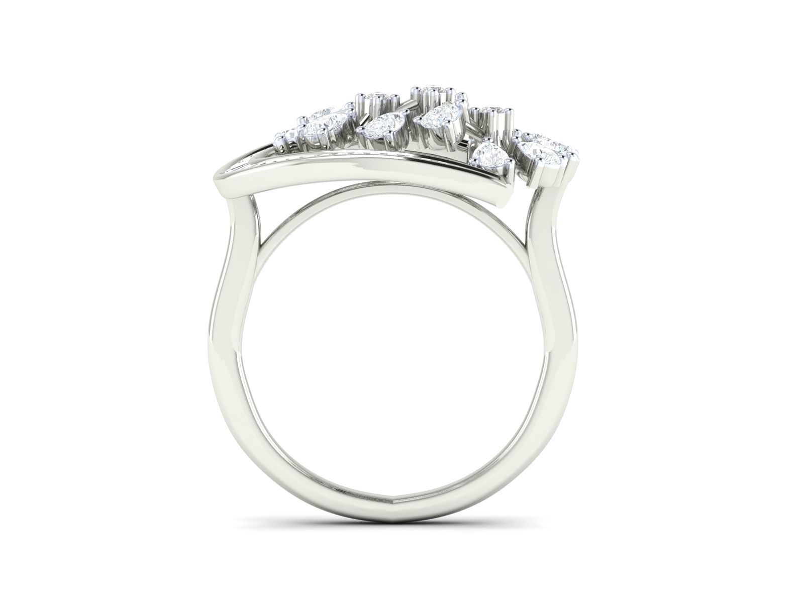 Women Ring 3dm stl render detail 3D print model_11