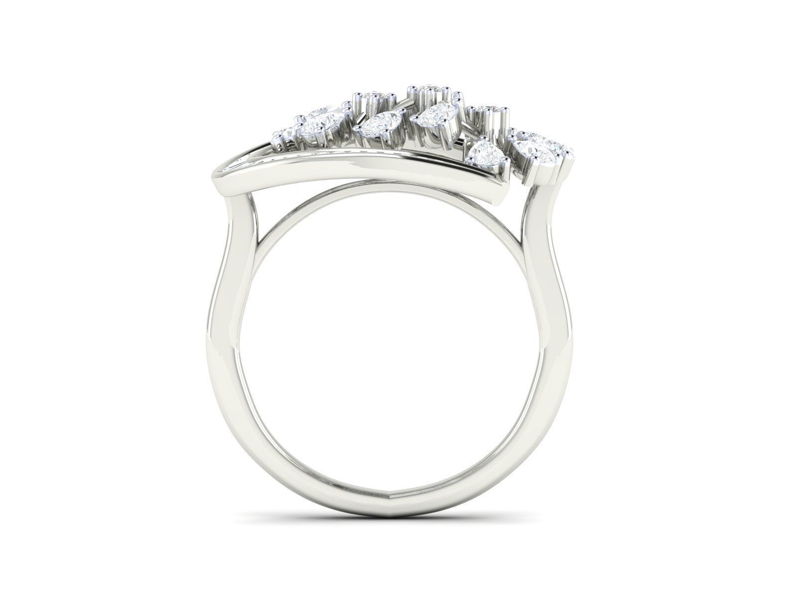 Women Ring 3dm stl render detail 3D print model_10