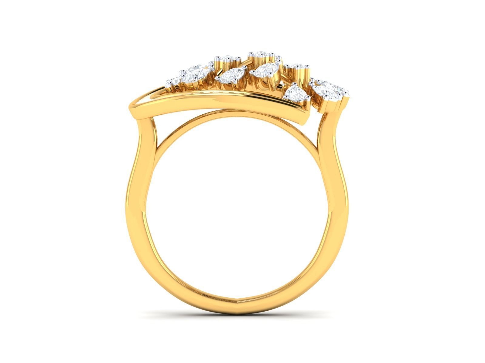 Women Ring 3dm stl render detail 3D print model_19