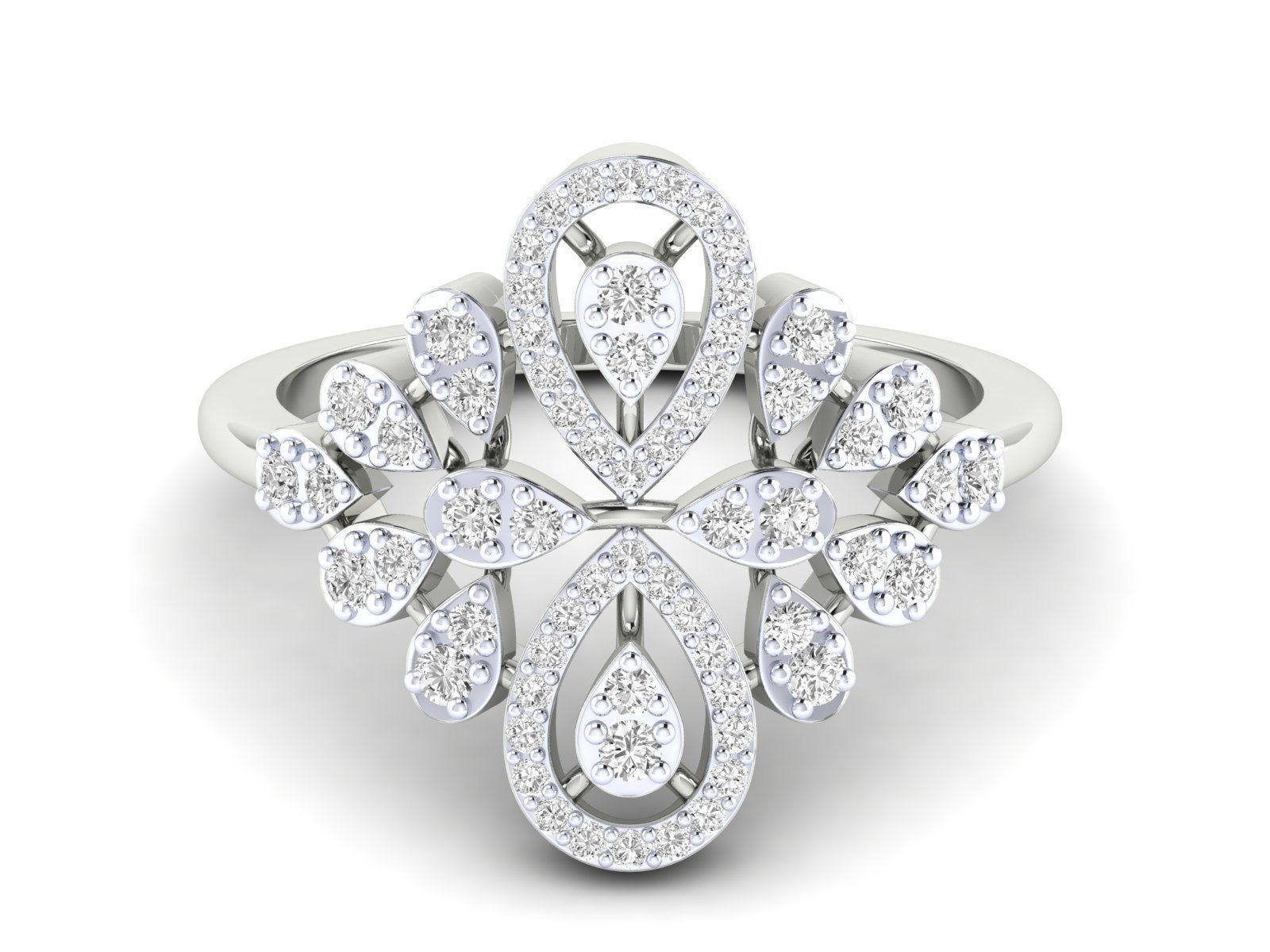 Women Ring 3dm stl render detail 3D print model_14