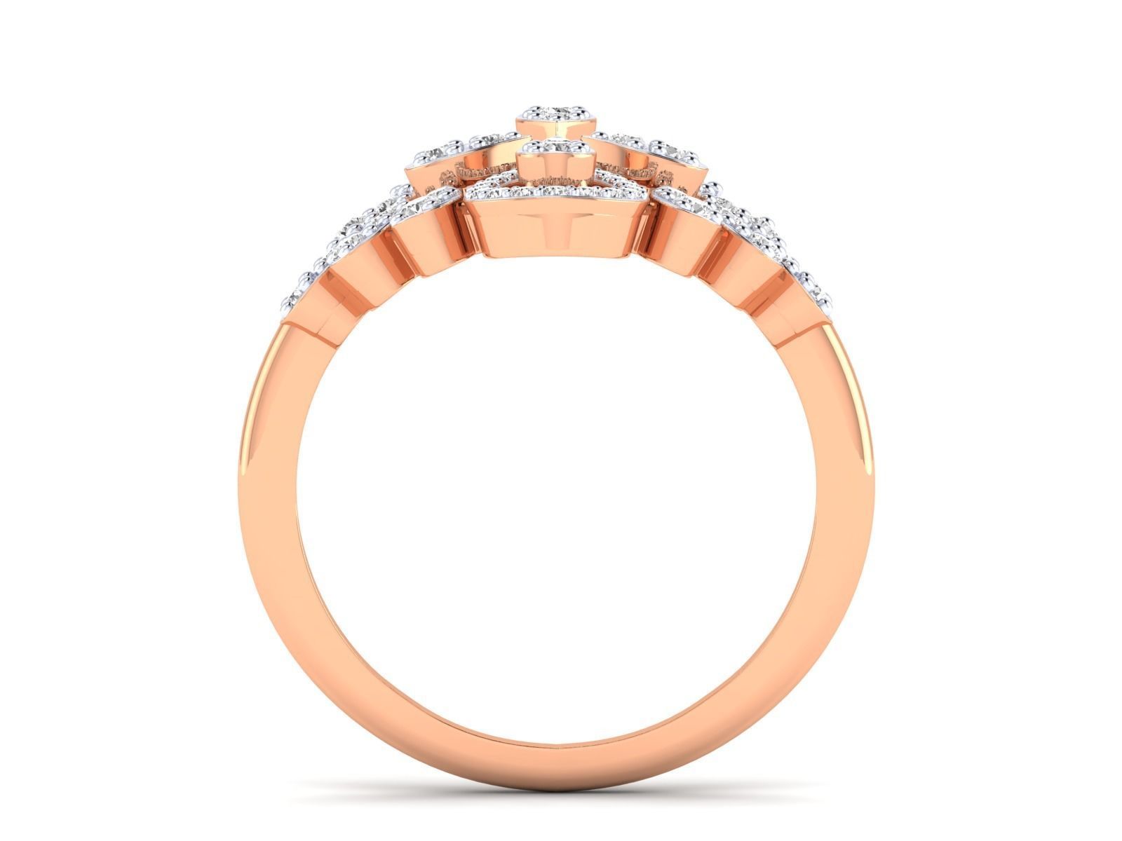 Women Ring 3dm stl render detail 3D print model_5