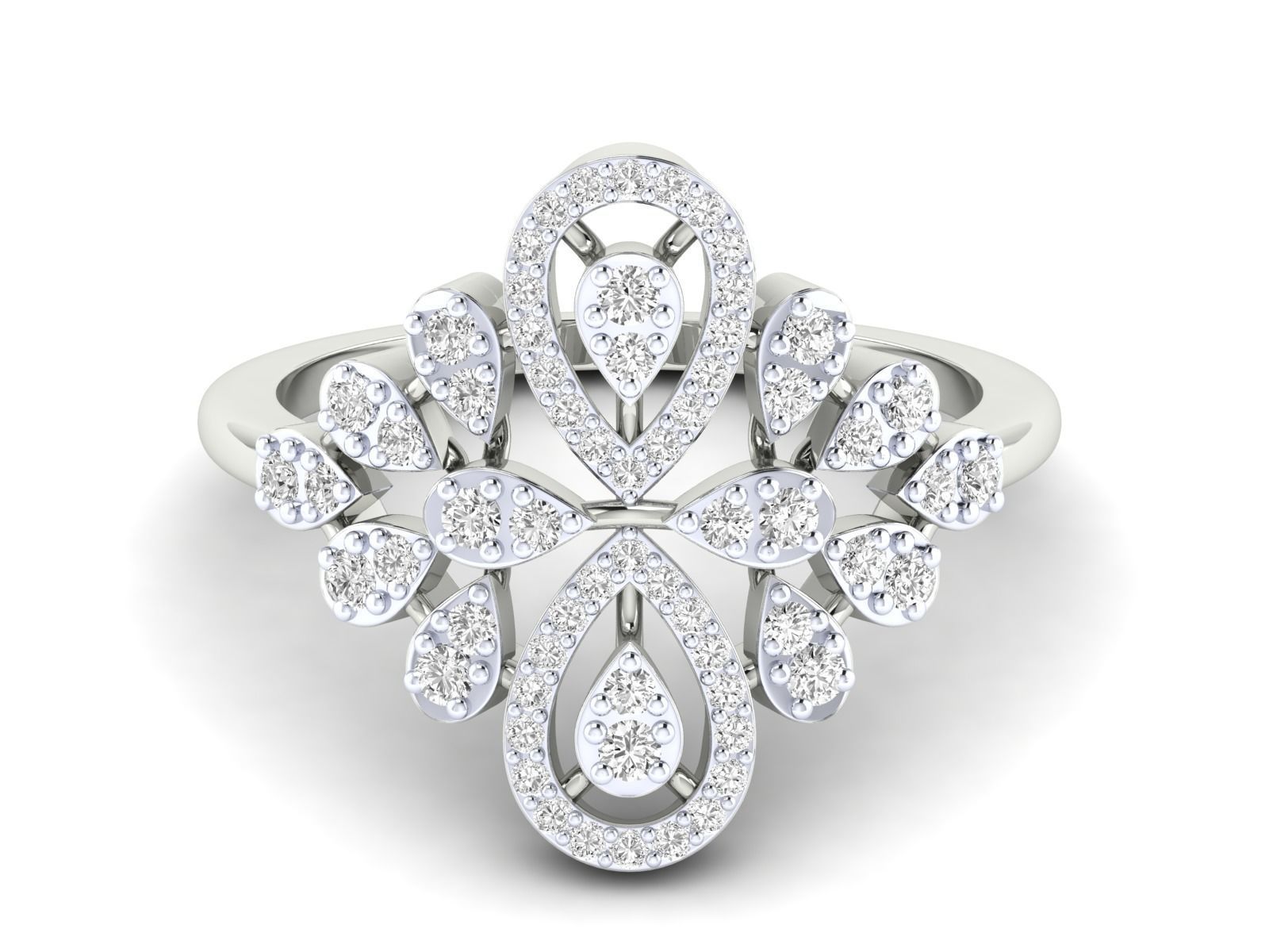 Women Ring 3dm stl render detail 3D print model_15