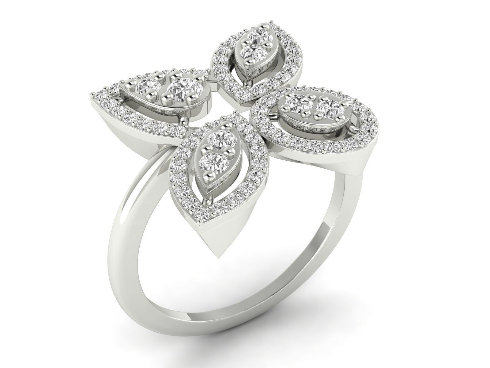 Women Ring 3dm stl render detail 3D print model_8