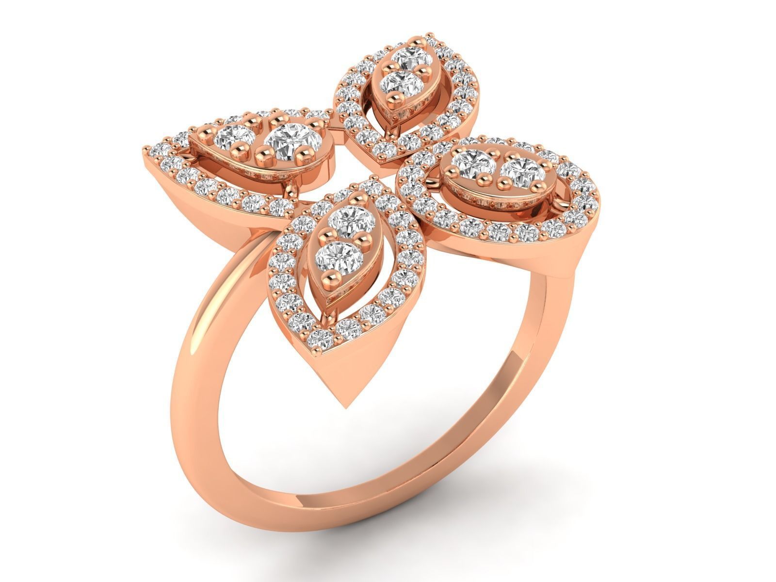 Women Ring 3dm stl render detail 3D print model_2