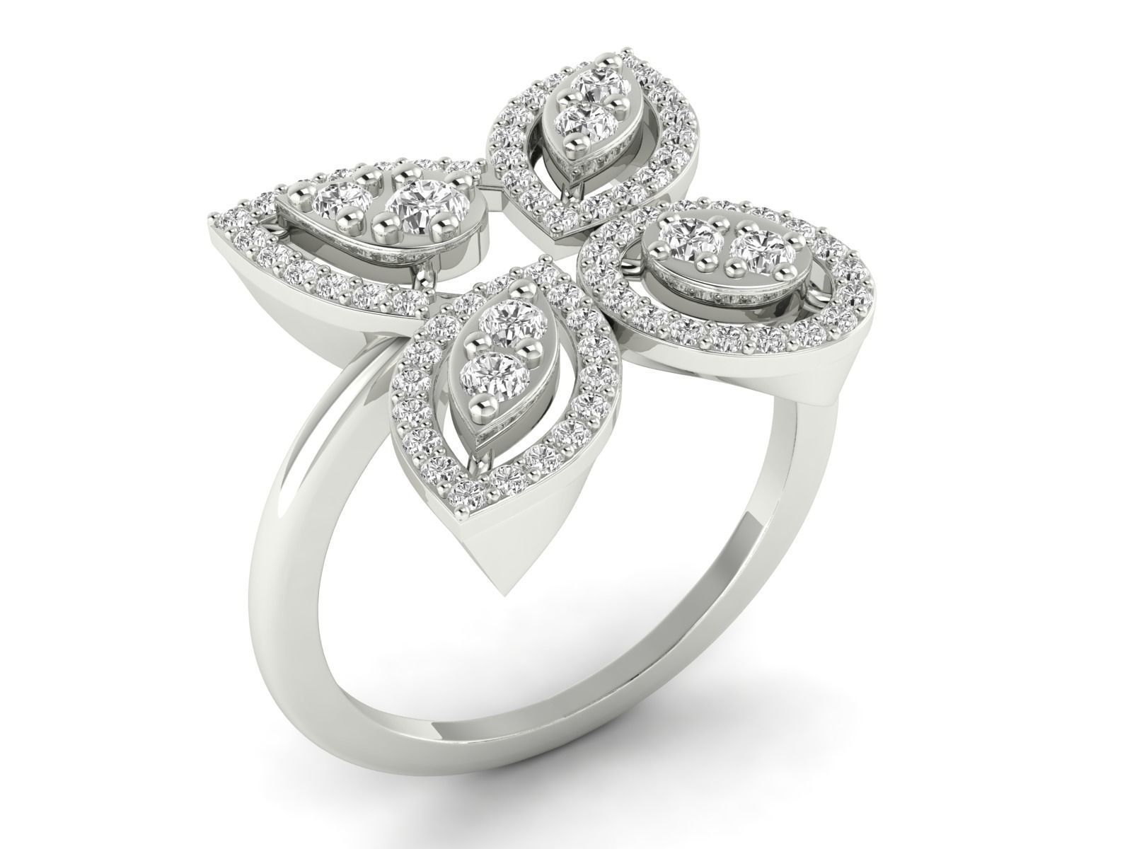 Women Ring 3dm stl render detail 3D print model_9