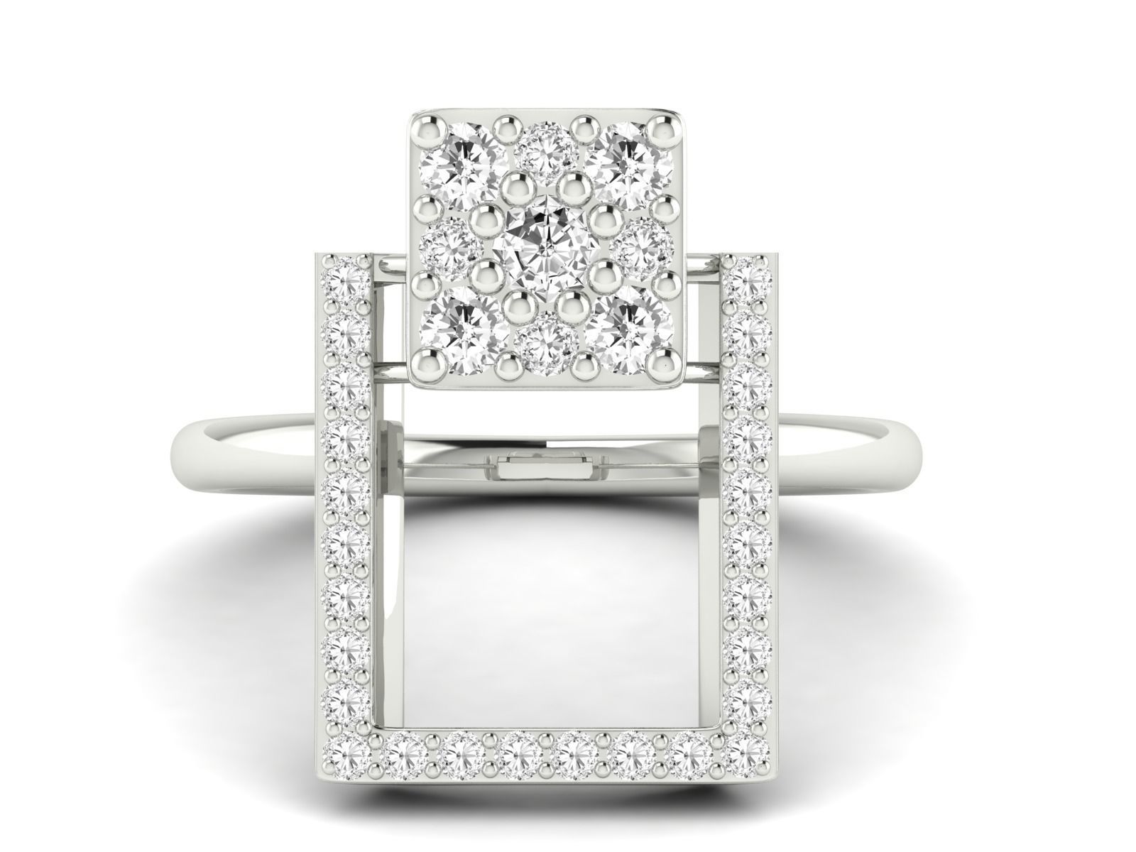 Women Ring 3dm stl render detail 3D print model_16